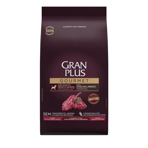 Ração GranPlus Gourmet Cães Adultos Médio e Grande Ovelha e Arroz 3kg
